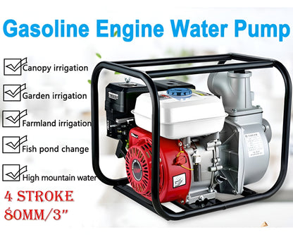 3 Inch Petrol Water Pump 7.5HP Water Transfer Pump