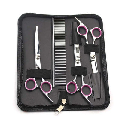 Dog grooming scissors set