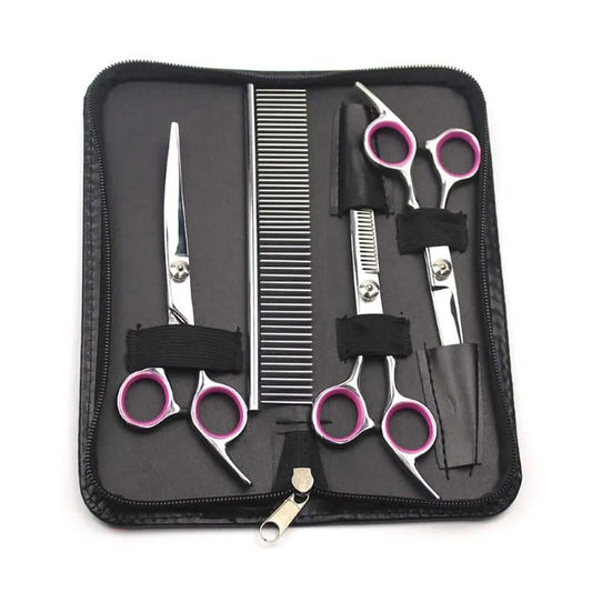 Dog grooming scissors set