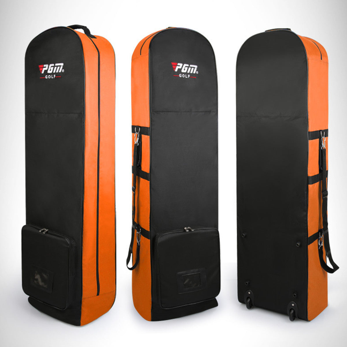Pgm Golf Travel Bag With Wheels Orange