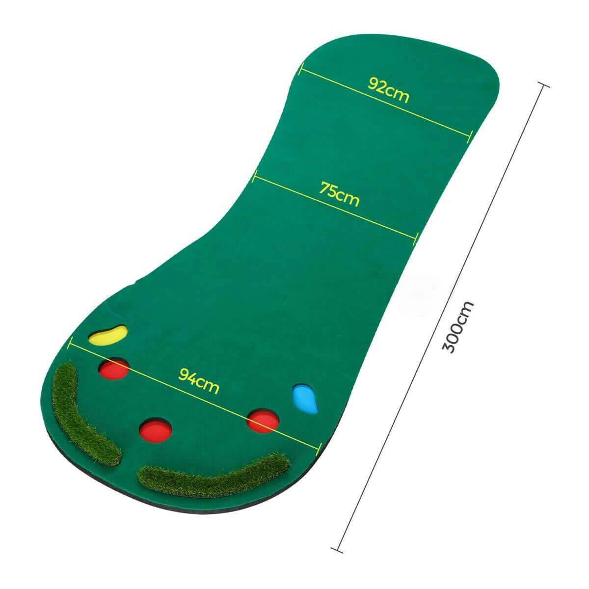 300cm Golf Putting Green Indoor Training Practice Mat - The Shopsite