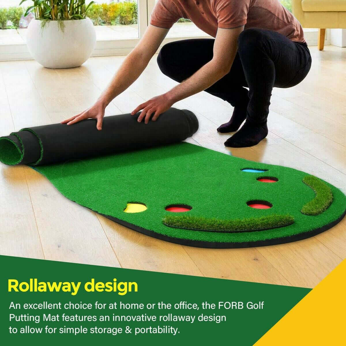 300cm Golf Putting Green Indoor Training Practice Mat