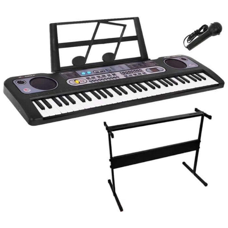 Keyboard Piano with Microphone & Music Stand and Piano Stand - The Shopsite