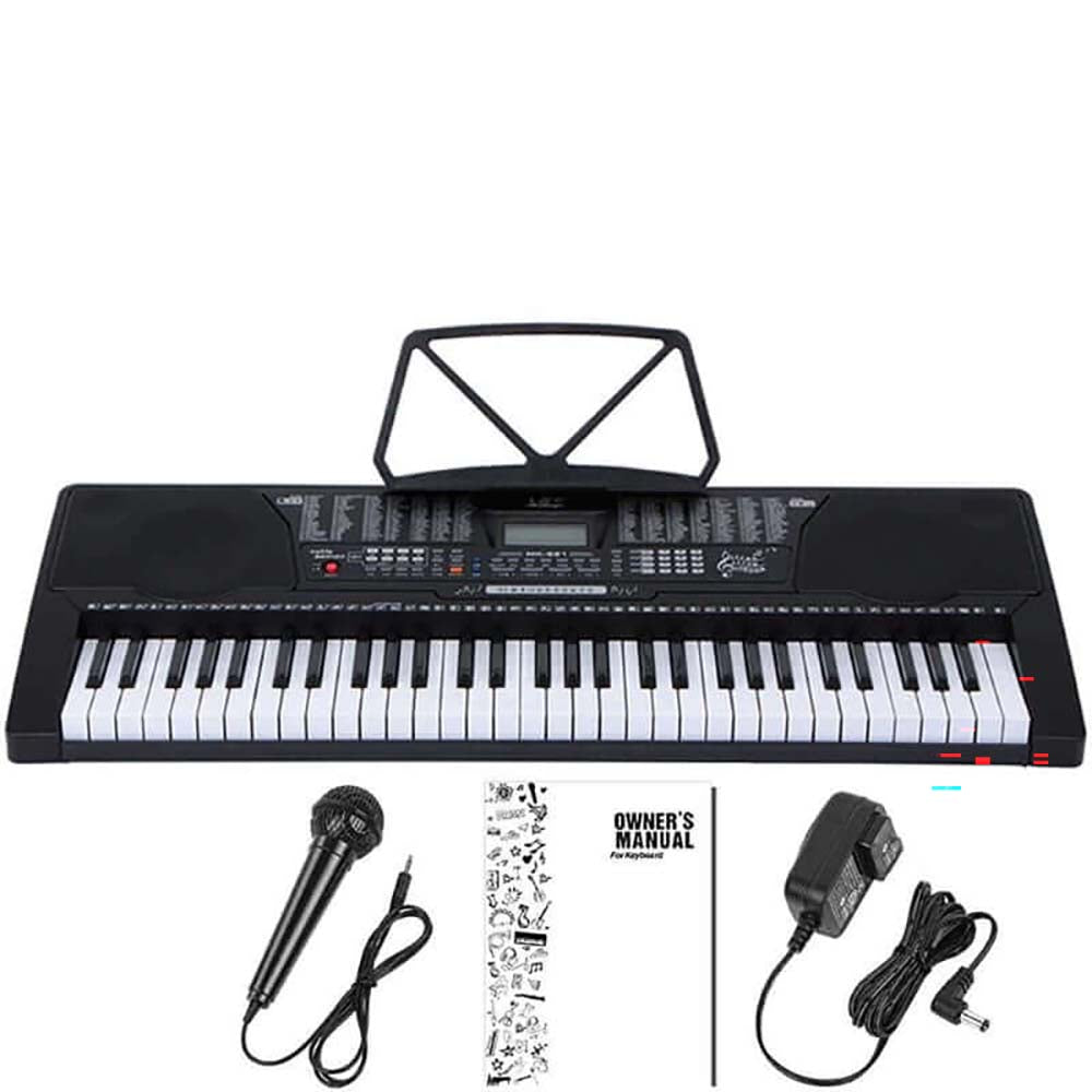 Electric keyboard piano front view