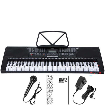Electric keyboard piano front view