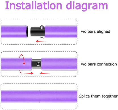 Pilates Stick Bar with Resistance Bands