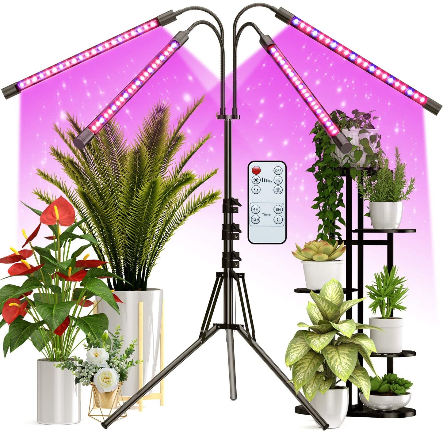 LED Grow Light with Timer For Plants