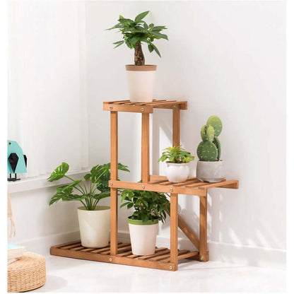 Natural bamboo flower stand