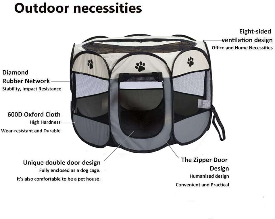 Pet Playpen Dog Playpen Foldable Tent Cage Crate - The Shopsite