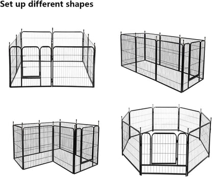 Heavy duty galvanized pet pen