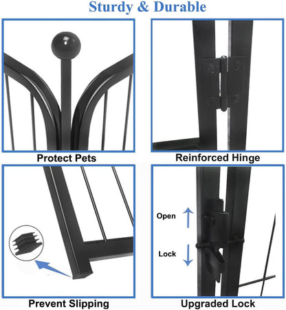 Black powder coated pet enclosure