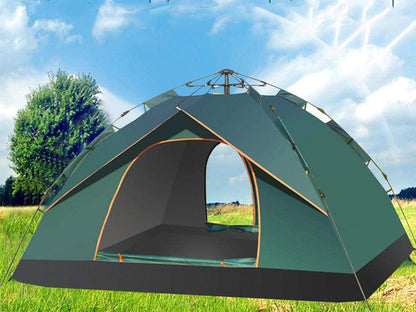 Pop Up Camping Tent - 2 Person Double Pop Up Tent | Easy to Pitch with Small Porch for Storage – Ideal for Camping & Festivals