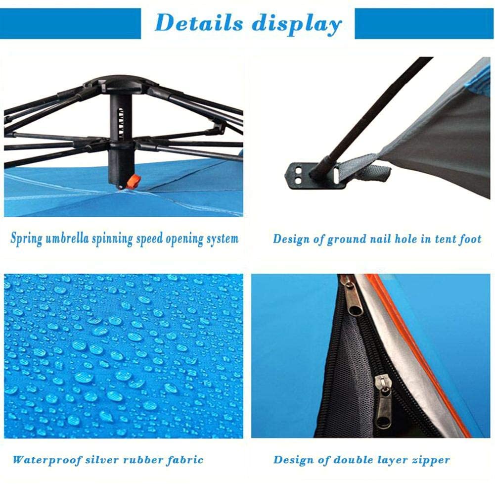 Pop Up Camping Tent - 2 Person Double Pop Up Tent | Easy to Pitch with Small Porch for Storage – Ideal for Camping & Festivals