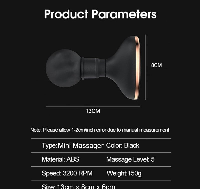 Compact portable massager