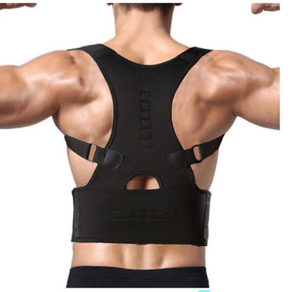 Posture support brace belt front