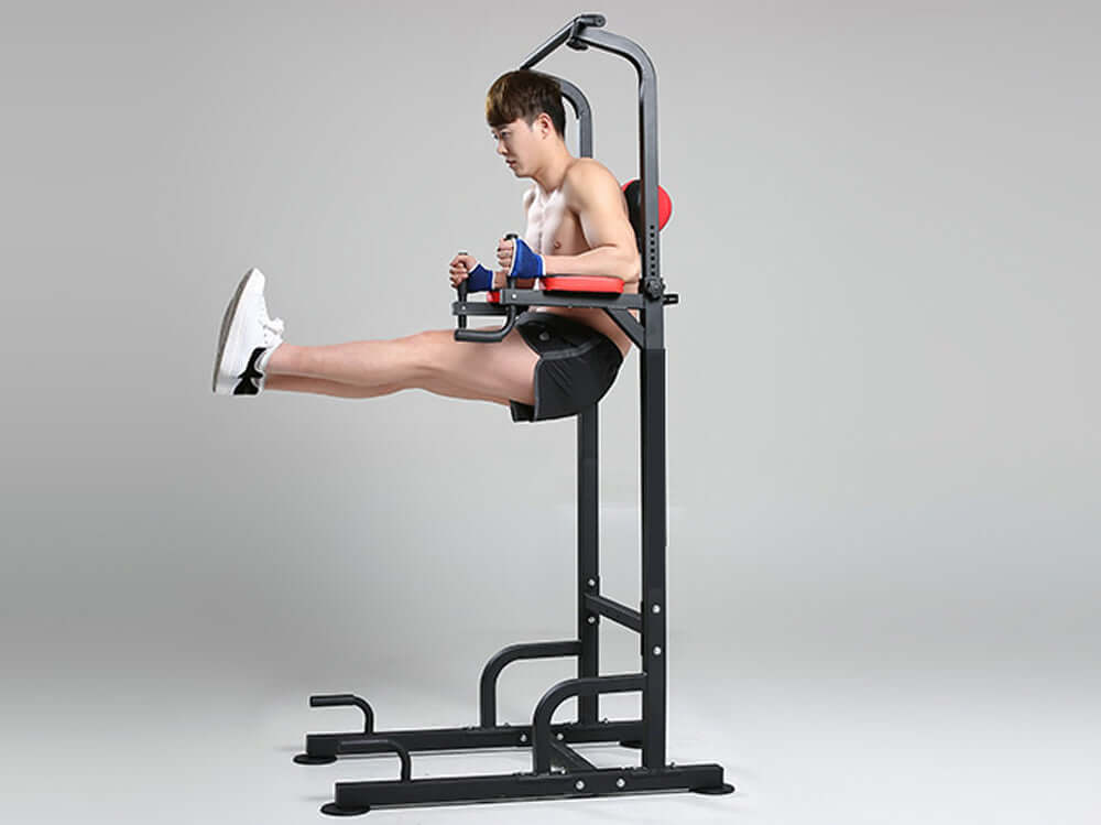 Chin Up Pull Up Chin Up Station Power Tower with Boxing - The Shopsite