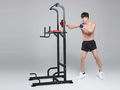 Chin Up Pull Up Chin Up Station Power Tower with Boxing - The Shopsite