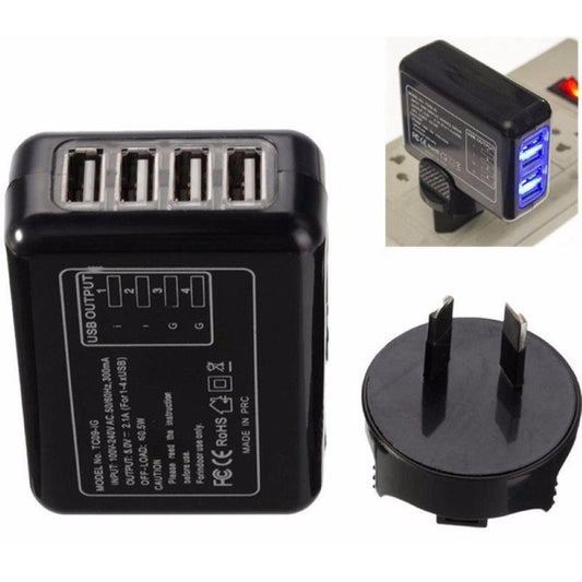 USB 4 Port Wall Charger