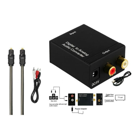 Digital Optical Toslink to RCA Audio Converter