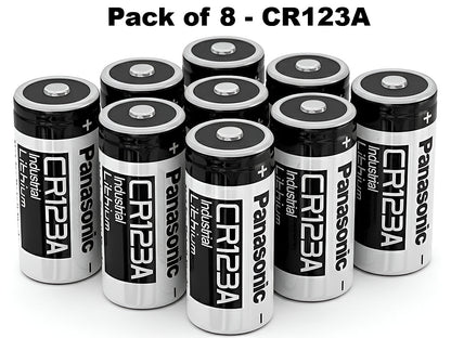 CR123A Panasonic batteries / CR123 8 Pcs