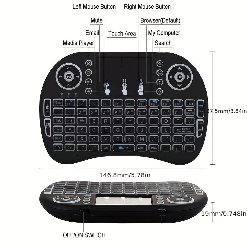 Mini Wireless Smart TV Keyboard