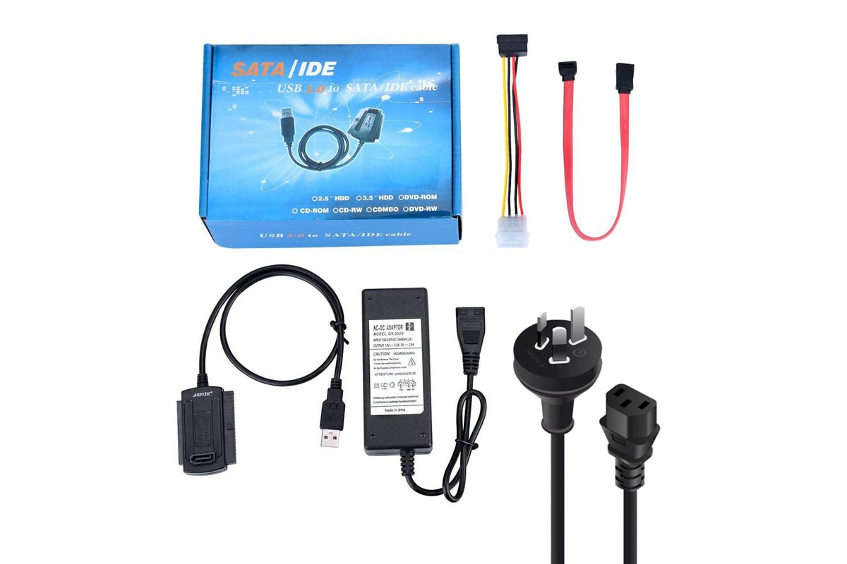 USB to SATA Converter USB 2.0 to SATA or IDE Hard Drive Adapter
