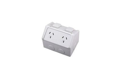 Double Power Point - Weatherproof 15 Amp