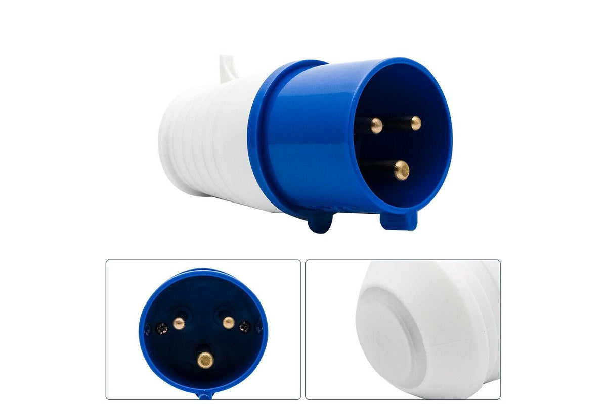 Caravan lead connector plug (Male) 16A IP44