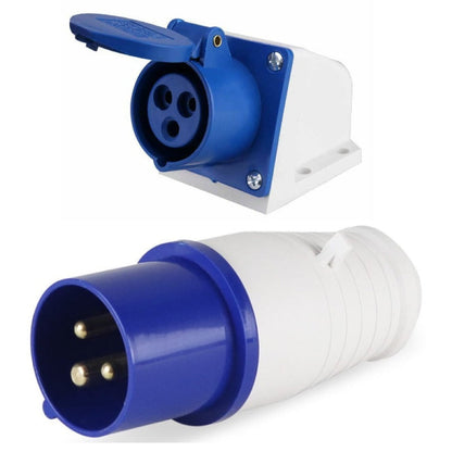 Caravan lead connector plug (Male) and Caravan Surface Sockets Female