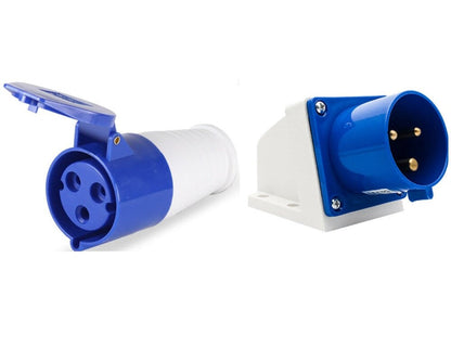 Caravan lead connector plug Female and Caravan Male Inlets 16 Amps IP44
