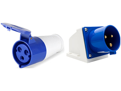 Caravan lead connector plug Female and Caravan Male Inlets 16 Amps IP44
