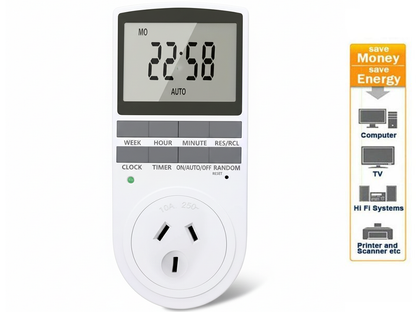 Mains Timer Electricity Plug Power Point