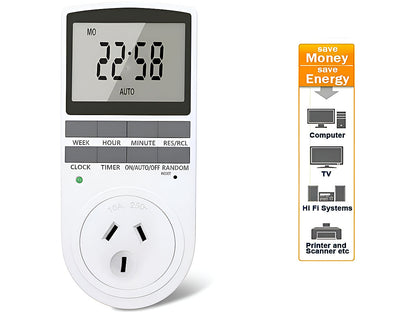 Mains Timer Electricity Plug Power Point