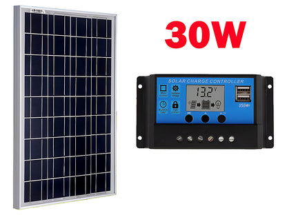 30W Solar Panel with Solar Controller
