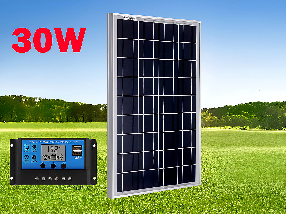 30W Solar Panel with Solar Controller