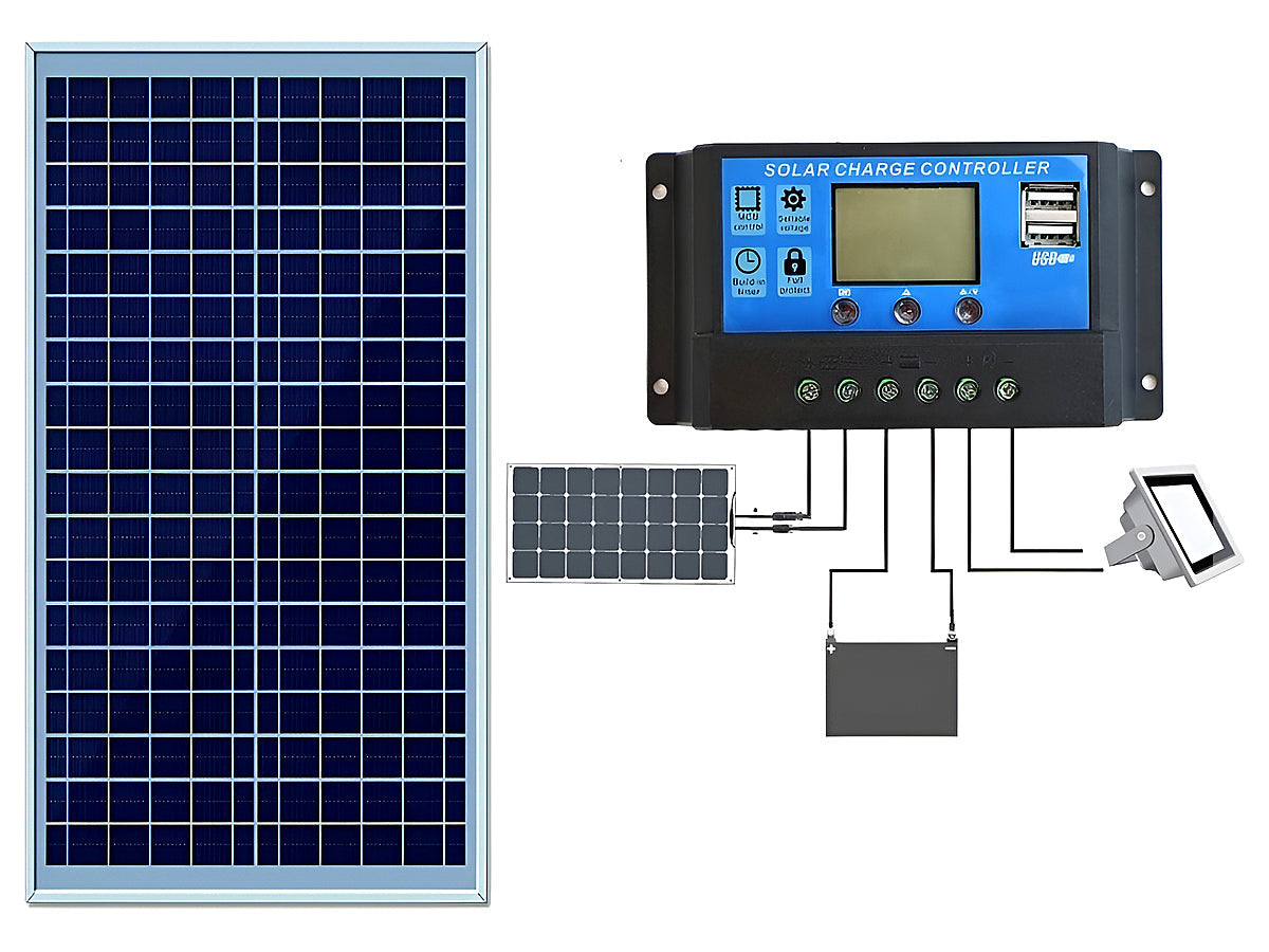 30W Solar Panel with Solar Controller