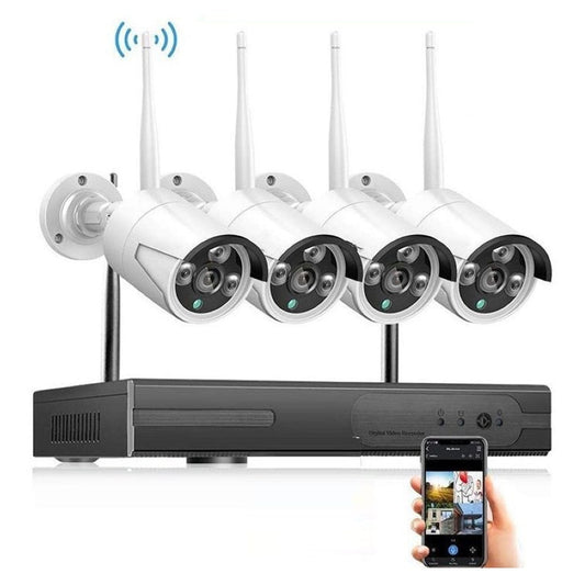 Wireless Security Camera system with 4 Cameras