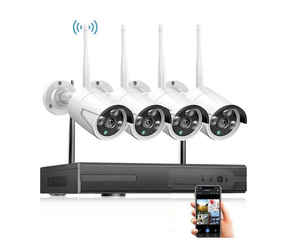 Wireless Security Camera system with 4 Cameras