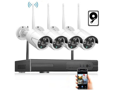 Wireless Security Camera system with 4 Cameras
