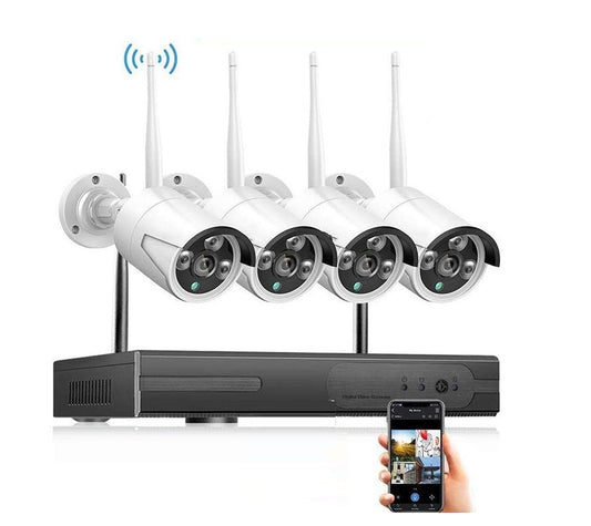 Wireless Security Camera system with 4 Cameras