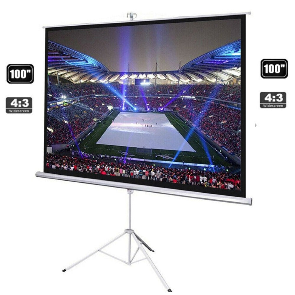 Projector Screen with Stand 100"