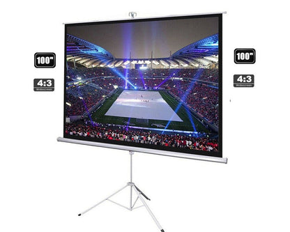 Projector Screen with Stand 100"