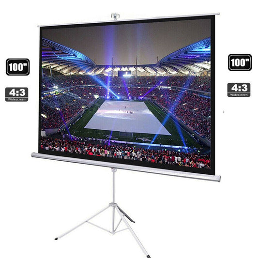 Projector Screen with Stand 100"