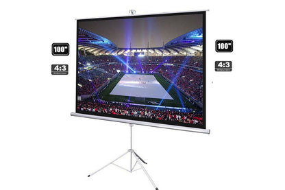 Projector Screen with Stand 100"