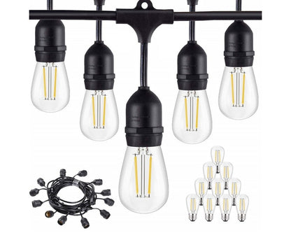 Festoon Light String Lights 20M 24 LED Bulbs