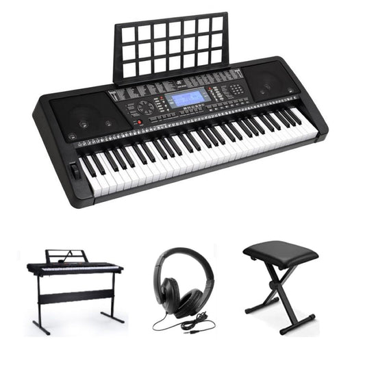 Electronic Piano Keyboard Piano with Stand Headphone and Stool