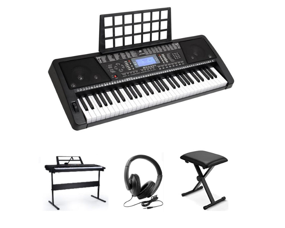 Electronic Piano Keyboard Piano with Stand Headphone and Stool