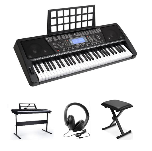 Electronic Piano Keyboard Piano with Stand Headphone and Stool