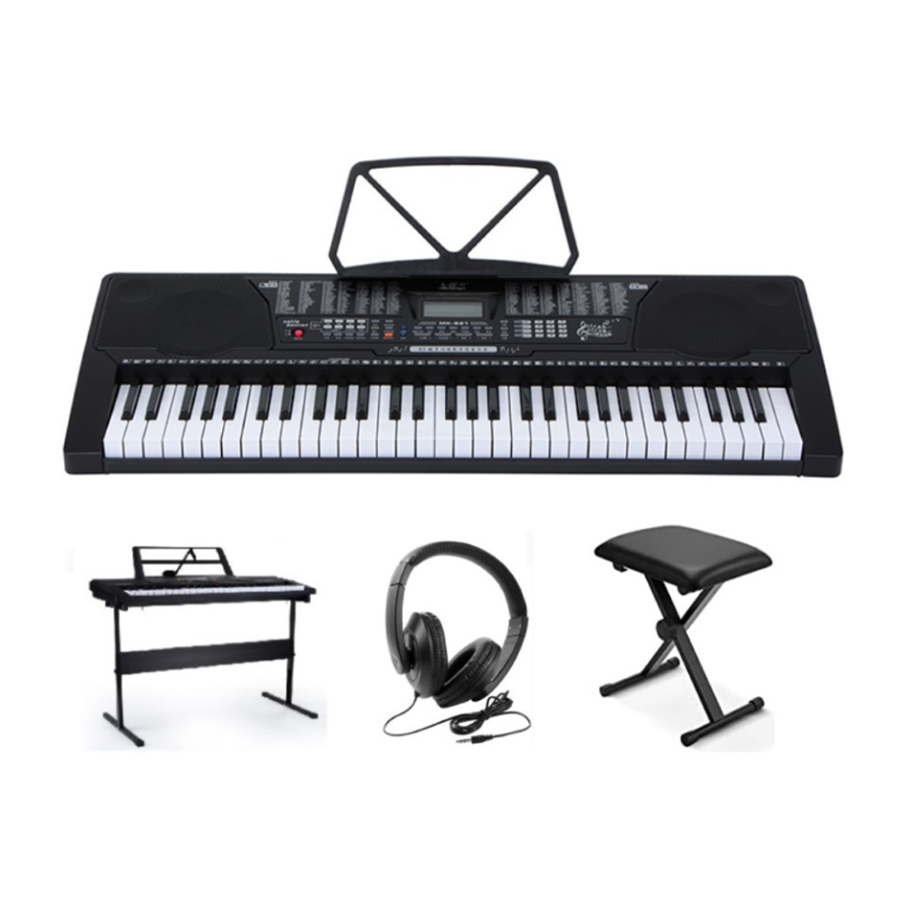 Electronic Piano Keyboard Piano with Stand Headphone and Stool