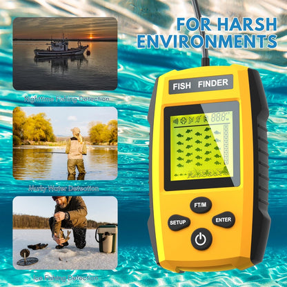 Sonar LCD Fish Finder Fishing Tools Echo Sounder for Fishing